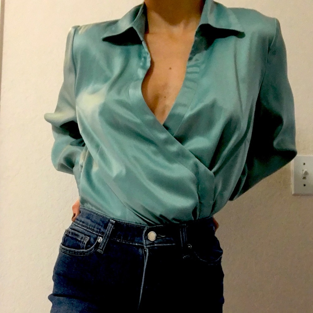 Elegant satin blouse